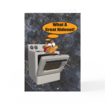 Turkey In Hiding Thanksgiving Card