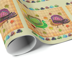 Turkey in the Fall Wrapping Paper