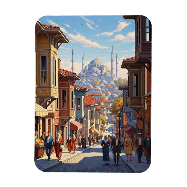 Turkey Istanbul Blue Mosque Magnet (Vertical)