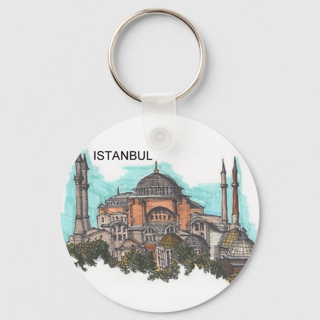 Turkey Istanbul Hagia Sophia (by St.K) Keychain (Front)