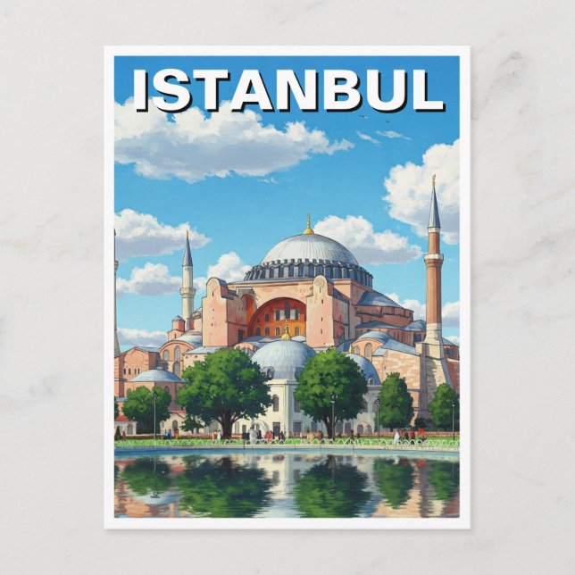 Turkey Istanbul Hagia Sophia Postcard (Front)