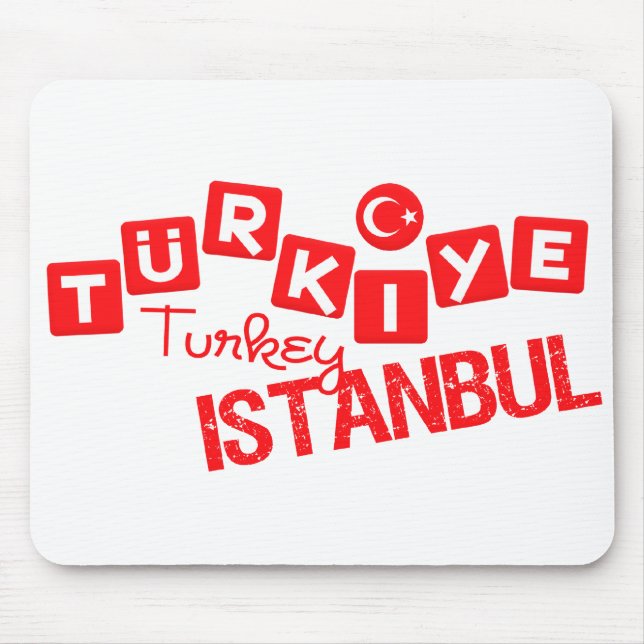 TURKEY ISTANBUL mousepad - customize (Front)
