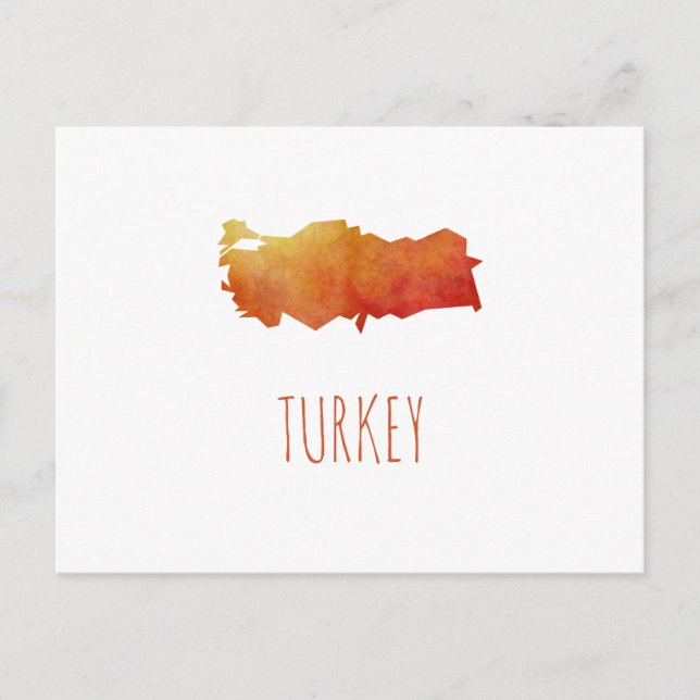 Turkey Map Postcard (Front)
