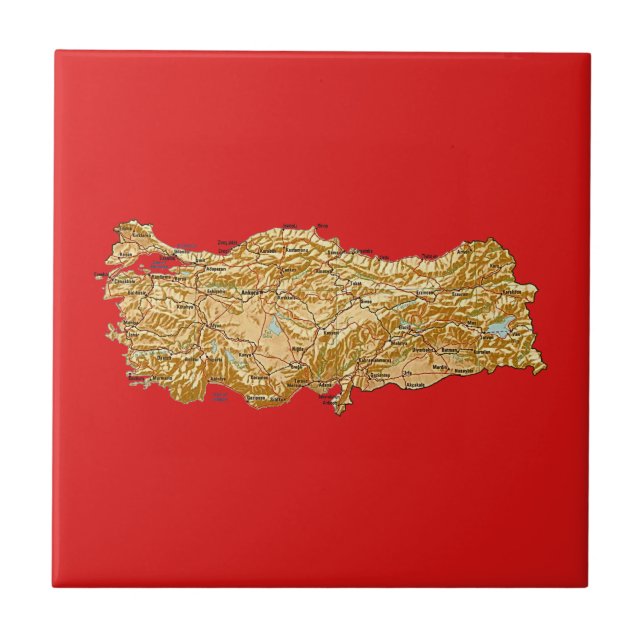 Turkey Map Tile (Front)