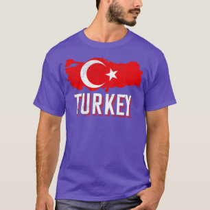 Turkey Map Turkish Flag T-Shirt
