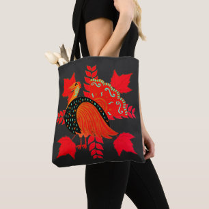 Turkey Maple Leaves Thanksgiving Women's Tote Bag