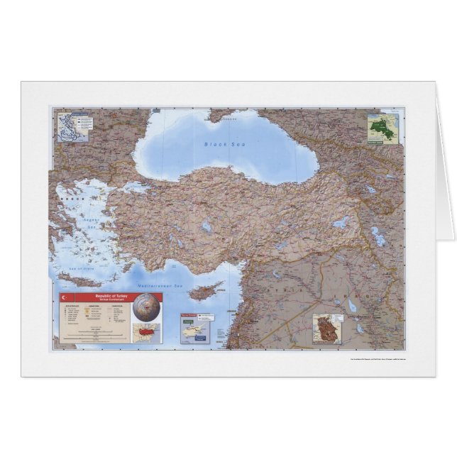 Turkey & Middle East Map 2002 (Front Horizontal)