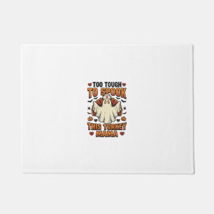Turkey Mom Halloween Shirt with Vintage Nurse Ghos Doormat