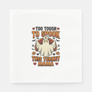 Turkey Mom Halloween Shirt with Vintage Nurse Ghos Napkin