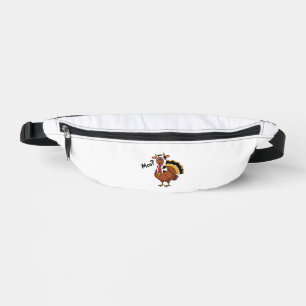 Turkey Moo Cow Funny Thanksgiving Performance Spri Fanny Pack