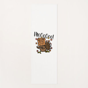 Turkey Moo I'm A Cow Fake Cow Funny Thanksgiving _ Yoga Mat