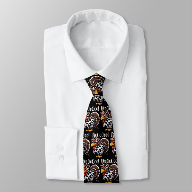 Turkey Moo Neck Tie (Tied)