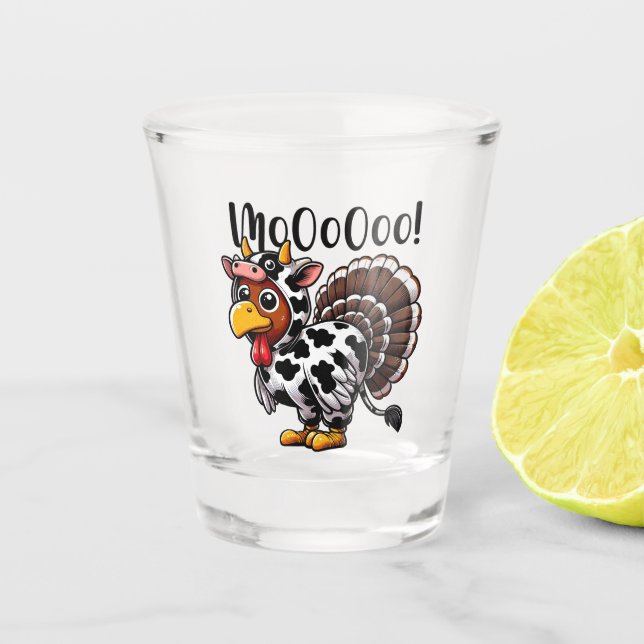 Turkey Moo Shot Glass (Front)