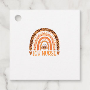 Turkey Nurse Leopard Thanksgiving ICU Nurse Rainbo Favour Tags