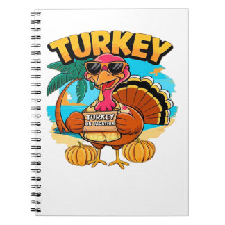 Turkey on Vacation in Jamaica Classic T-Shirt.png Notebook