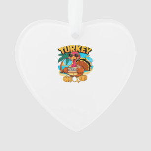 Turkey on Vacation in Jamaica Classic T-Shirt.png Ornament