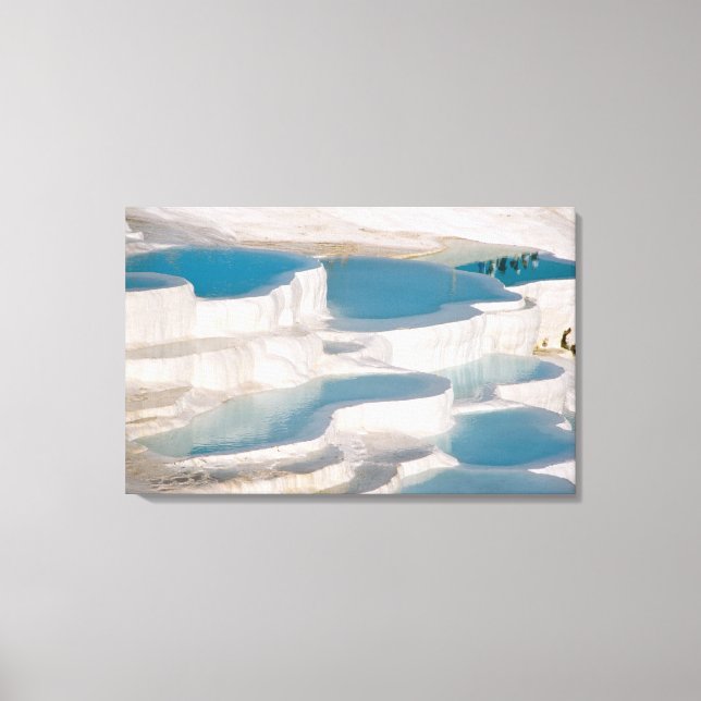 Turkey, Pamukkale Cotton Castle). Canvas Print (Front)