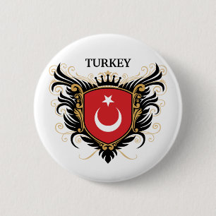 Turkey [personalize] 2 inch round button