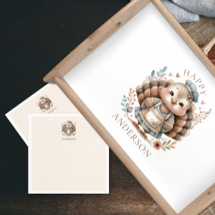 Turkey Personalized Add Name Napkin