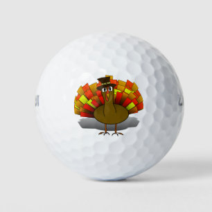 Turkey Pilgrim Thanksgiving Golf Balls