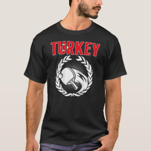 Turkey Ping Pong Proud Turkish Table Tennis Suppo T-Shirt