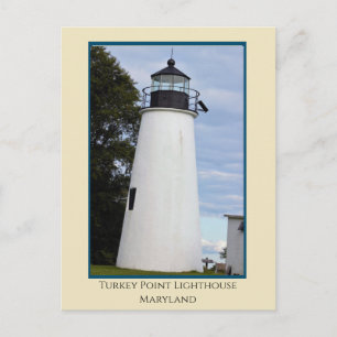 Turkey Point Lighthouse Maryland Postcard