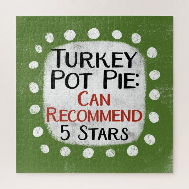 Turkey Pot Pie Review 5 Stars Jigsaw Puzzle (Vertical)