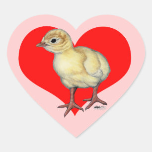 Turkey Poult Heart Sticker