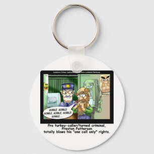 Turkey Prison Only Call Funny Tees Mugs & Gifts Keychain