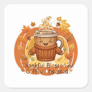 Turkey Pumpkin Disguise Thanksgiving Sticker