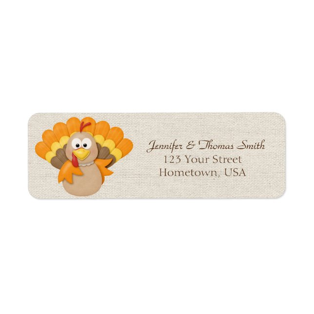 Turkey Return Address Label (Front)
