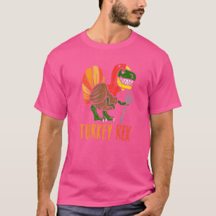 Turkey Rex Dinosaur Funny Toddler Boys Thanksgivin T-Shirt