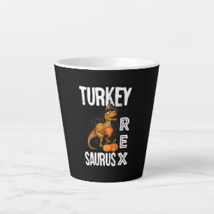 Turkey Rex Saurus Latte Mug
