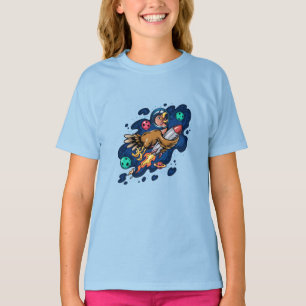 Turkey Riding a Space Rocket at High Speed T-Shirt
