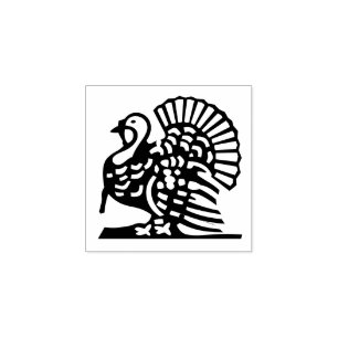 "Turkey" Rubber Stamp