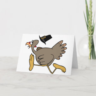 Turkey run holiday card