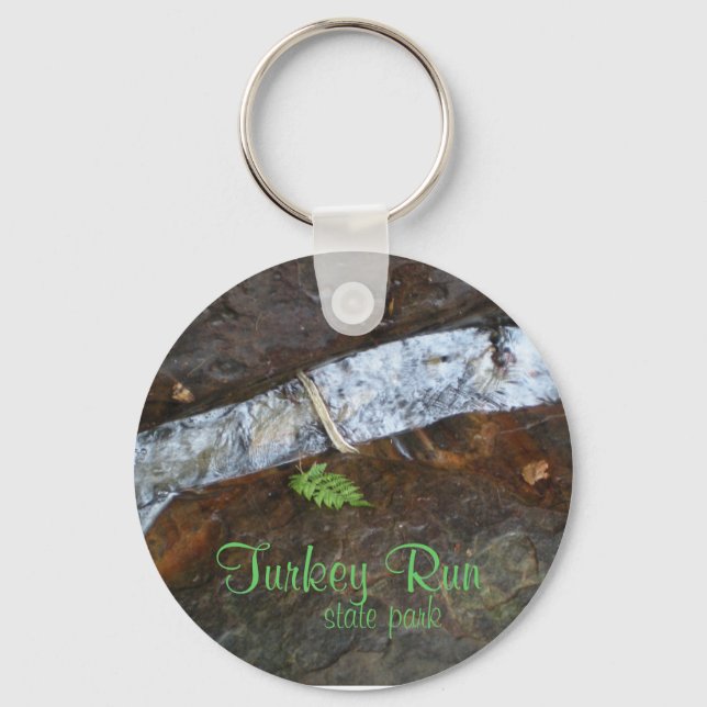 Turkey Run state park Keychain (Front)