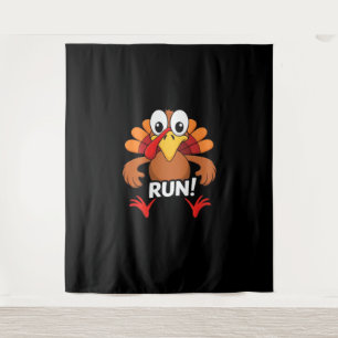 Turkey Run Thanksgiving Running Classic T-Shirt Tapestry
