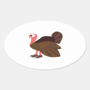 Turkey Runner Oval Sticker