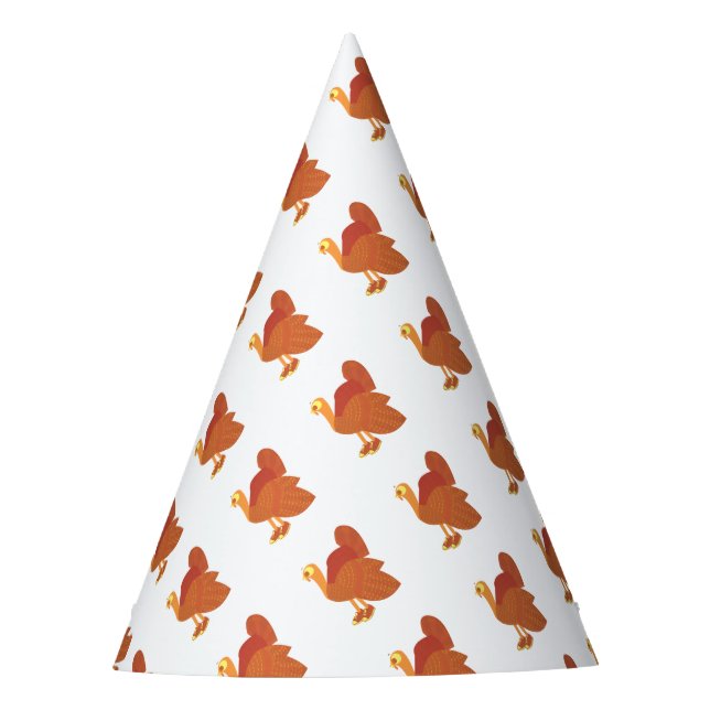 Turkey runner party hat (Front)