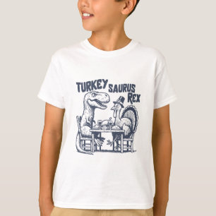 Turkey Saurus Rex Funny Dinosaur T-rex Turkey Than T-Shirt