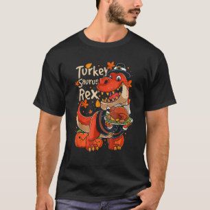 Turkey Saurus Rex Rex Pilgrim Turkey Day Thanksgiv T-Shirt