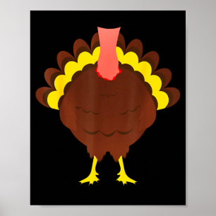 Turkey Shirt Adult Kids Men Women Turkey Costume Poster