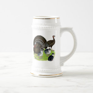 Turkey Standard Bronze Family Beer Stein