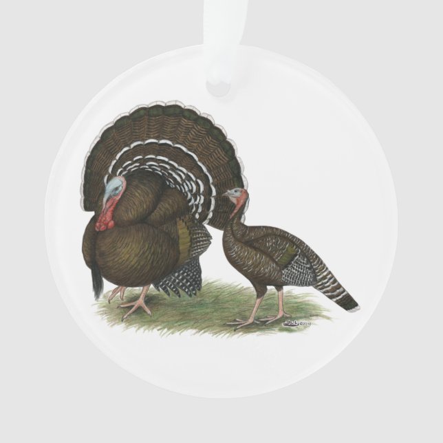 Turkey Standard Bronze Ornament (Front)