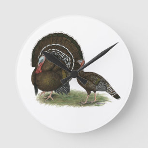 Turkey Standard Bronze Round Clock