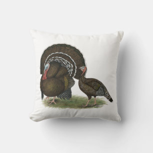 Turkey Standard Bronze Throw Pillow