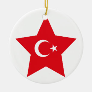 Turkey Star Ceramic Ornament