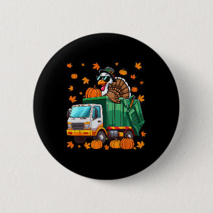 Turkey Sungles Driving Garge Truck Thanksgiving Dr 2 Inch Round Button