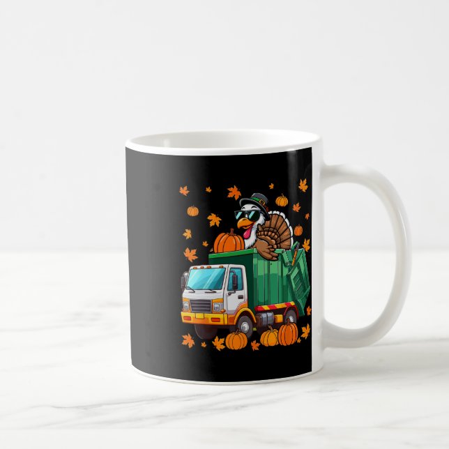 Turkey Sungles Driving Garge Truck Thanksgiving Dr Coffee Mug (Right)
